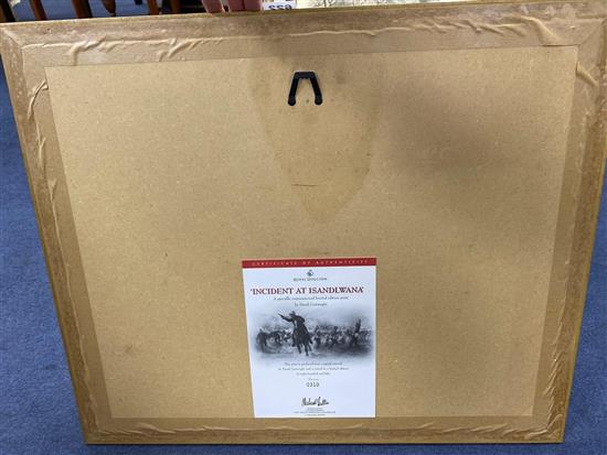 David Cartwright, limited edition print, Incident at Isandlwana, signed in pencil, 32 x 47cm.